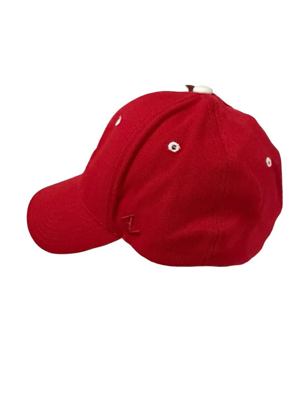 North Carolina Tar Heels Zephyr Fitted Baseball Cap Red White Embroidered NCAA A